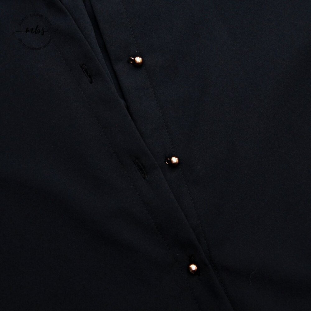 Soft Surroundings Ruffle Collared Long Sleeve But… - image 8